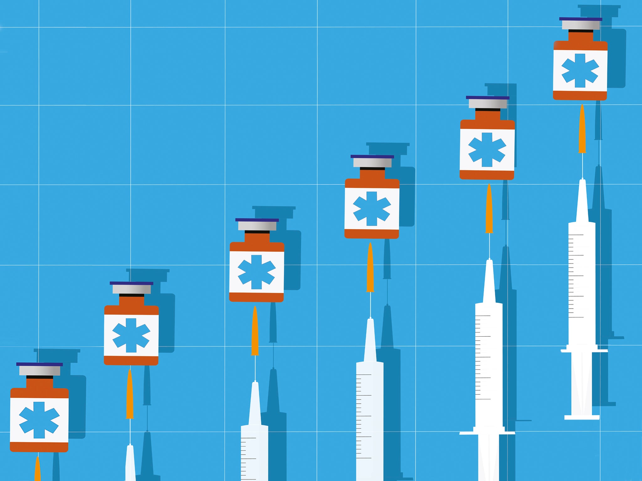 covid vaccine jumping line