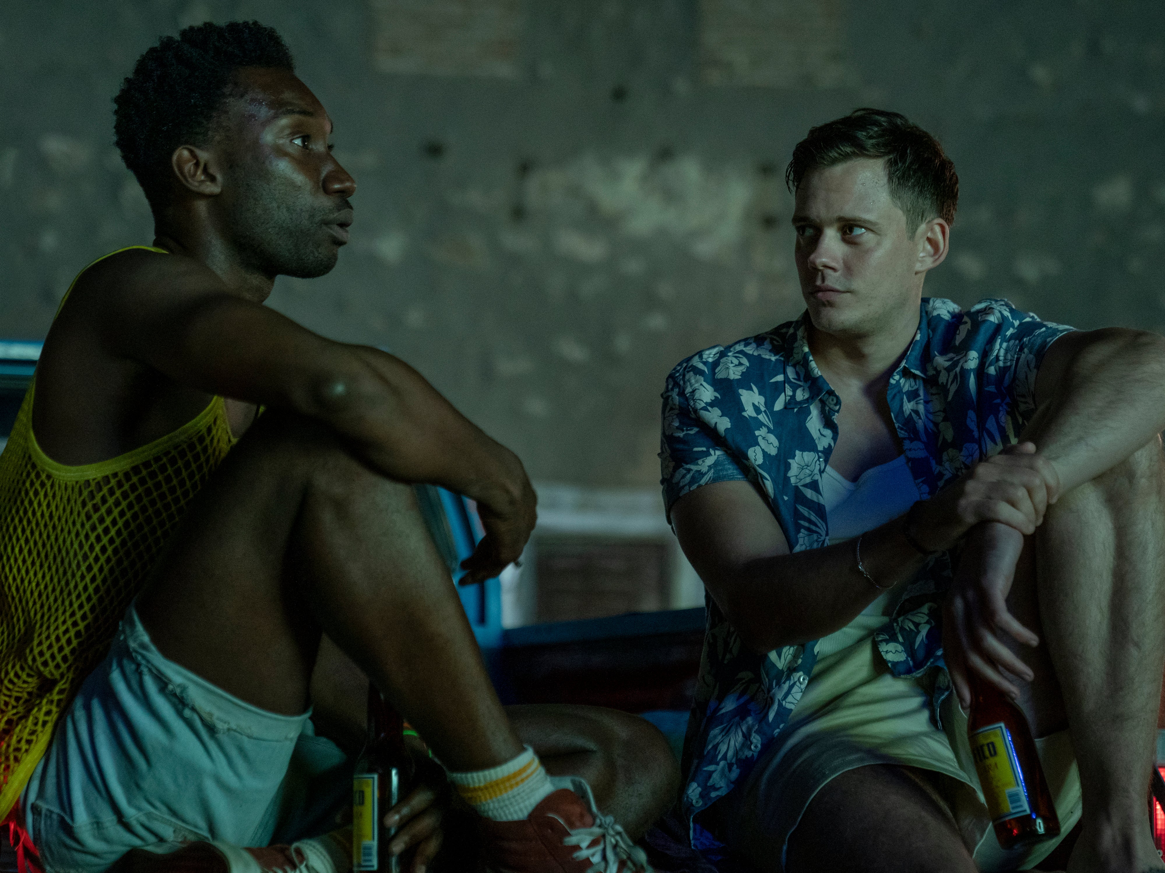 Bill Skarsgård and Nathan Stewart-Jarrett in episode four of Soulmates