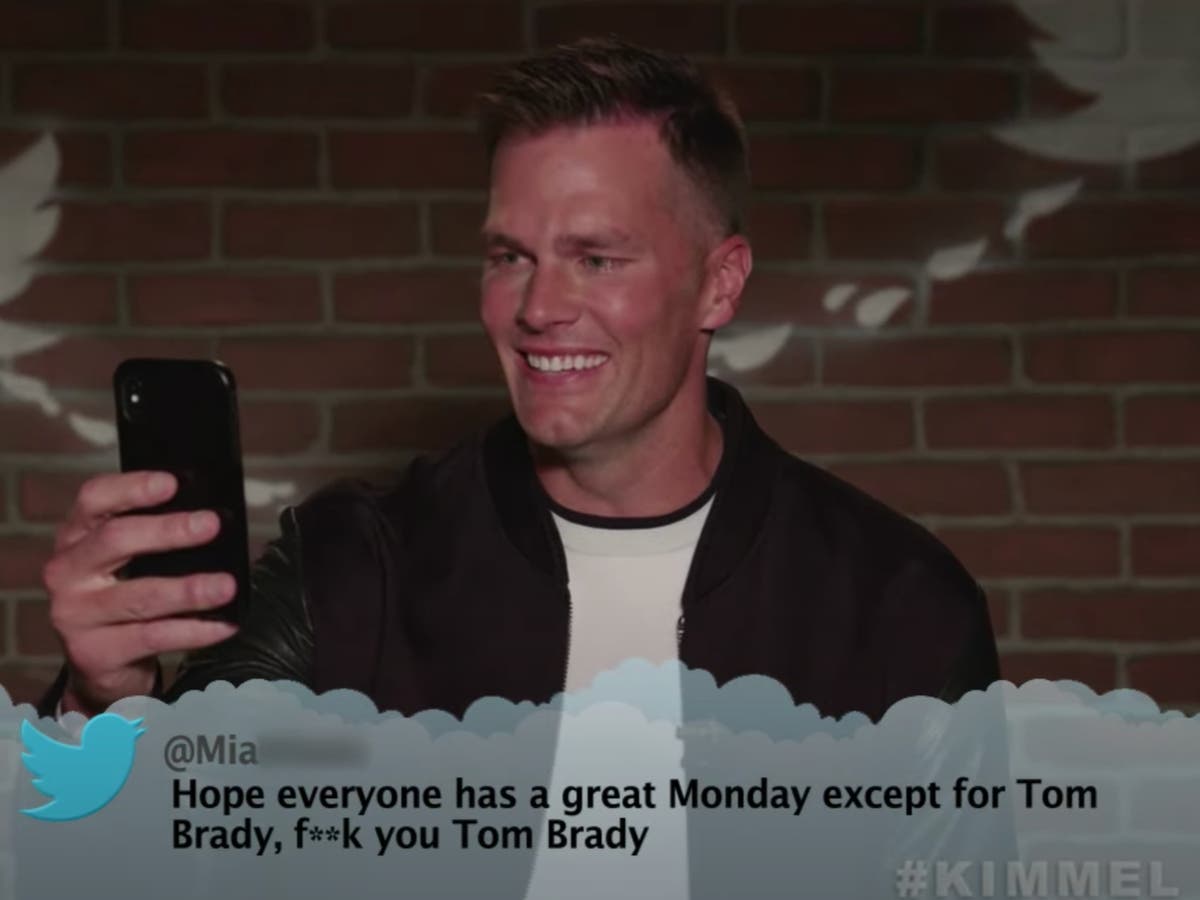 Tom Brady reacts to mean tweets including one that &lsquo;crossed the line&rsquo; on Jimmy Kimmel&rsquo;s show