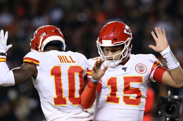 <p>Wide receiver Tyreek Hill is excited to see Patrick Mahomes at Super Bowl LV</p>