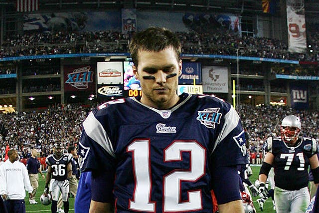El ex mariscal de campo de los New England Patriots Tom Brady