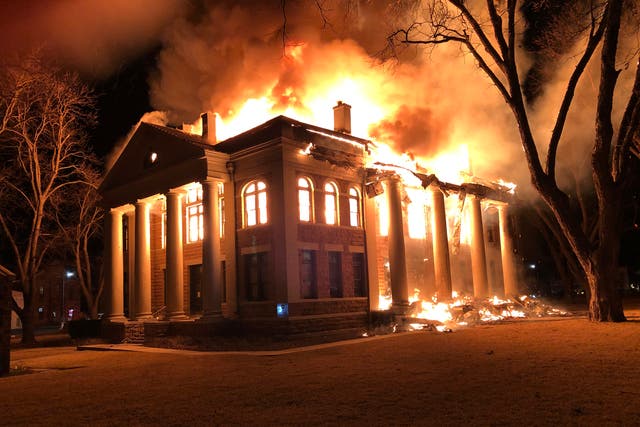 Texas Courthouse Fire