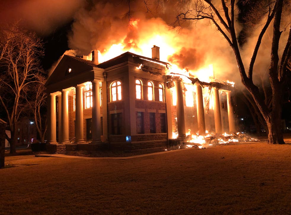 Texas Courthouse Fire
