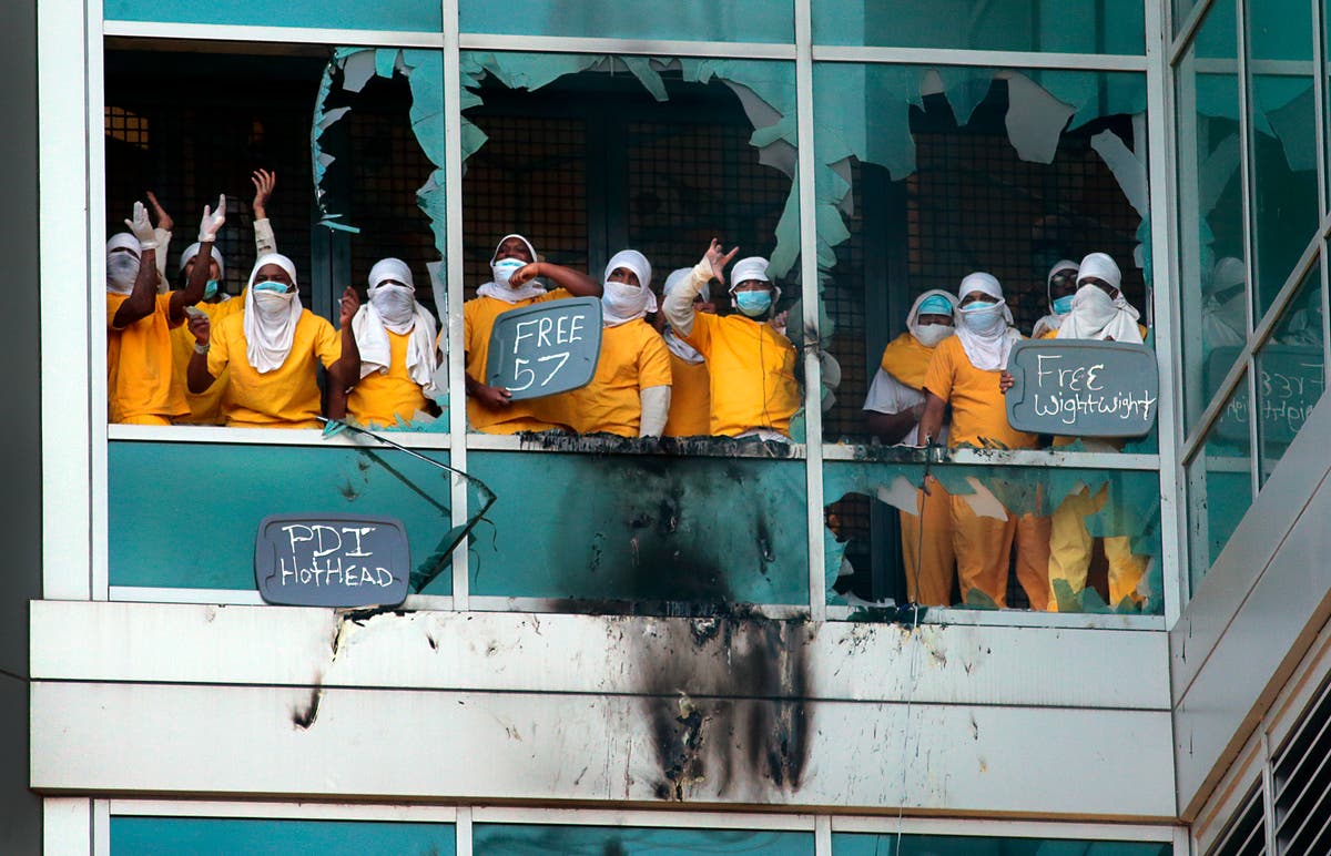 Windows smashed, fires set at St. Louis jail