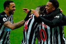 Joe Willock scores on debut as 10-man Newcastle cling on to chaotic victory against Southampton