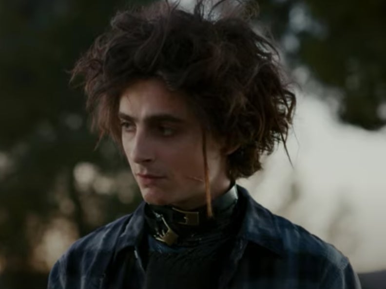 Timothee Chalamet as Edgar Scissorhands in Cadillac’s Super Bowl advert