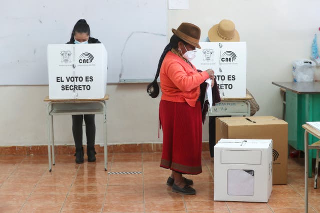 APTOPIX Ecuador Election