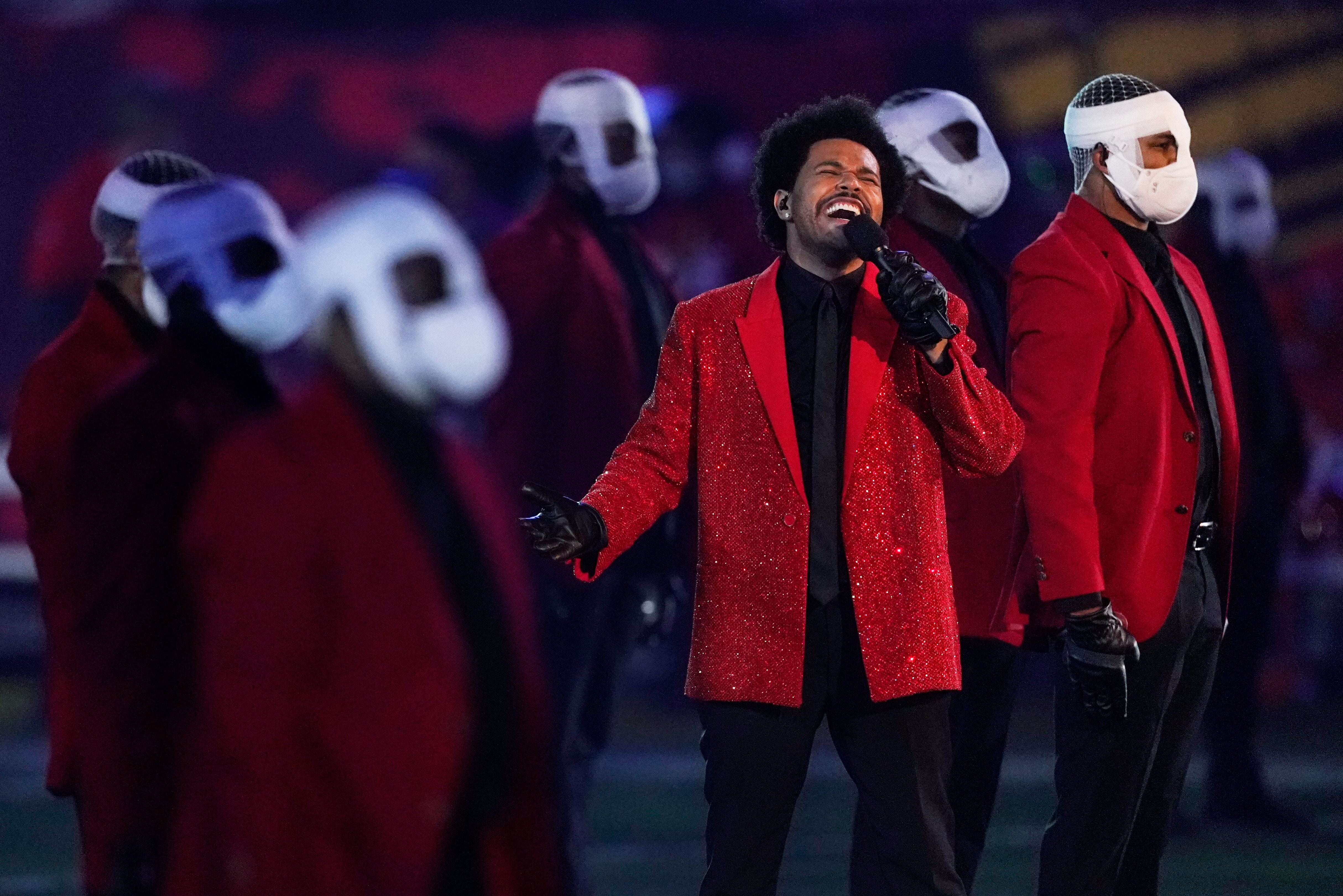 The Weeknd Super Bowl outfit: Designer explains why it took 250 hours to  make the singer's red suit