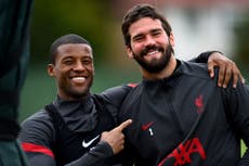 Gini Wijnaldum says Liverpool players absolve Alisson of blame as he has ‘won trophies for us’ before