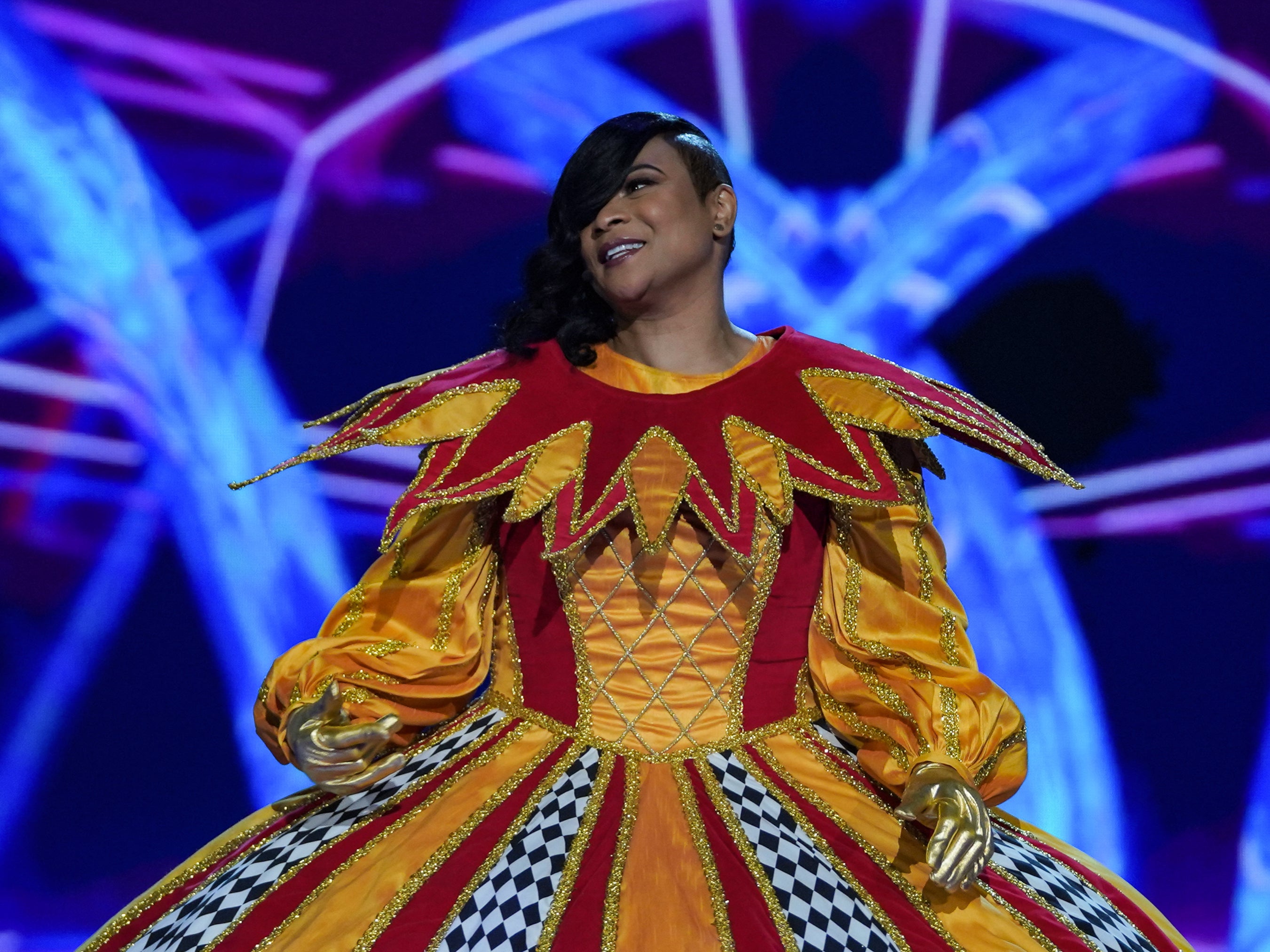 Gabrielle, after being unmasked on Saturday’s episode of The Masked Singer