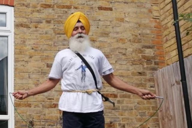 <p>Rajinder Singh has been making exercise videos for those in his community missing their daily exercise, food and prayer during the Covid-19 pandemic</p>
