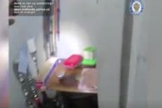 Police footage shows over 30 people breaking Covid rules relaxing in secret shisha lounge