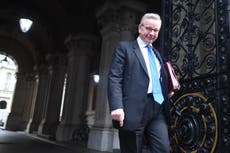 Brexit news – live: Gove says Northern Ireland protocol needs ‘refining’ as ‘rogue agents offering trade help’
