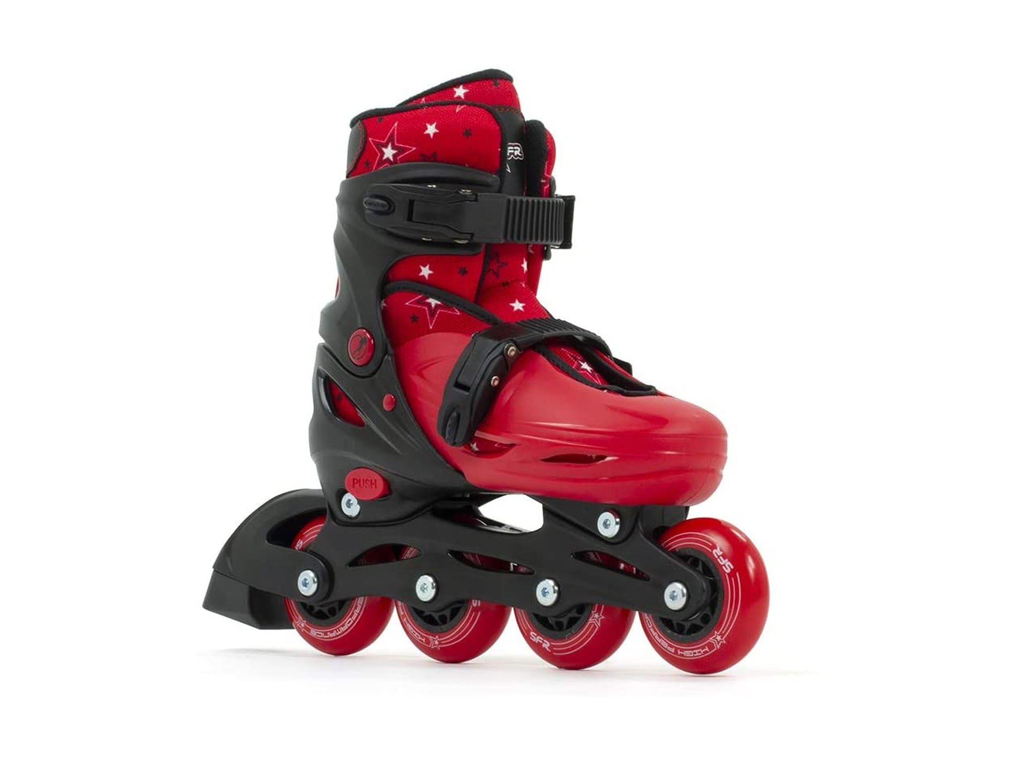 SK8 Zone Boys Red 3in1 Roller Blades Inline Quad Skates Adjustable Size Childrens Kids Pro Combo Multi Ice Skating Boots Shoes New