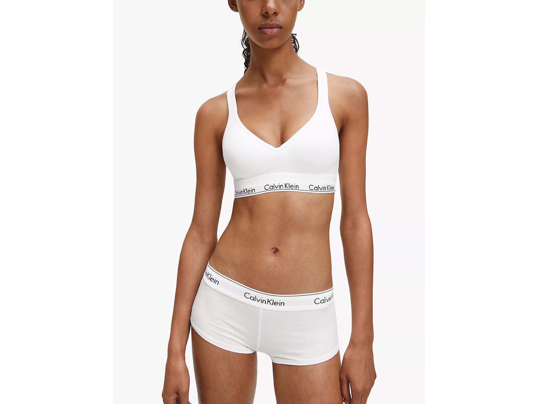 Calvin Klein Women`s Motive Triangle Padded Racerback Bralette : :  Clothing, Shoes & Accessories