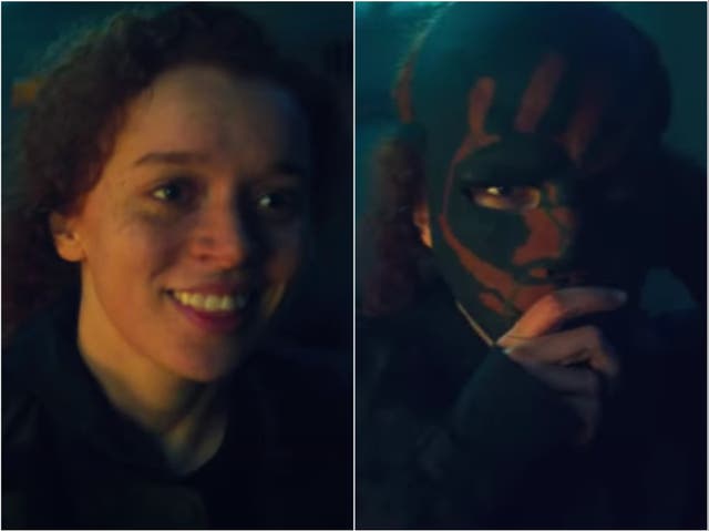 Erin Kellyman in the Super Bowl TV spot for The Falcon and the Winter Soldier