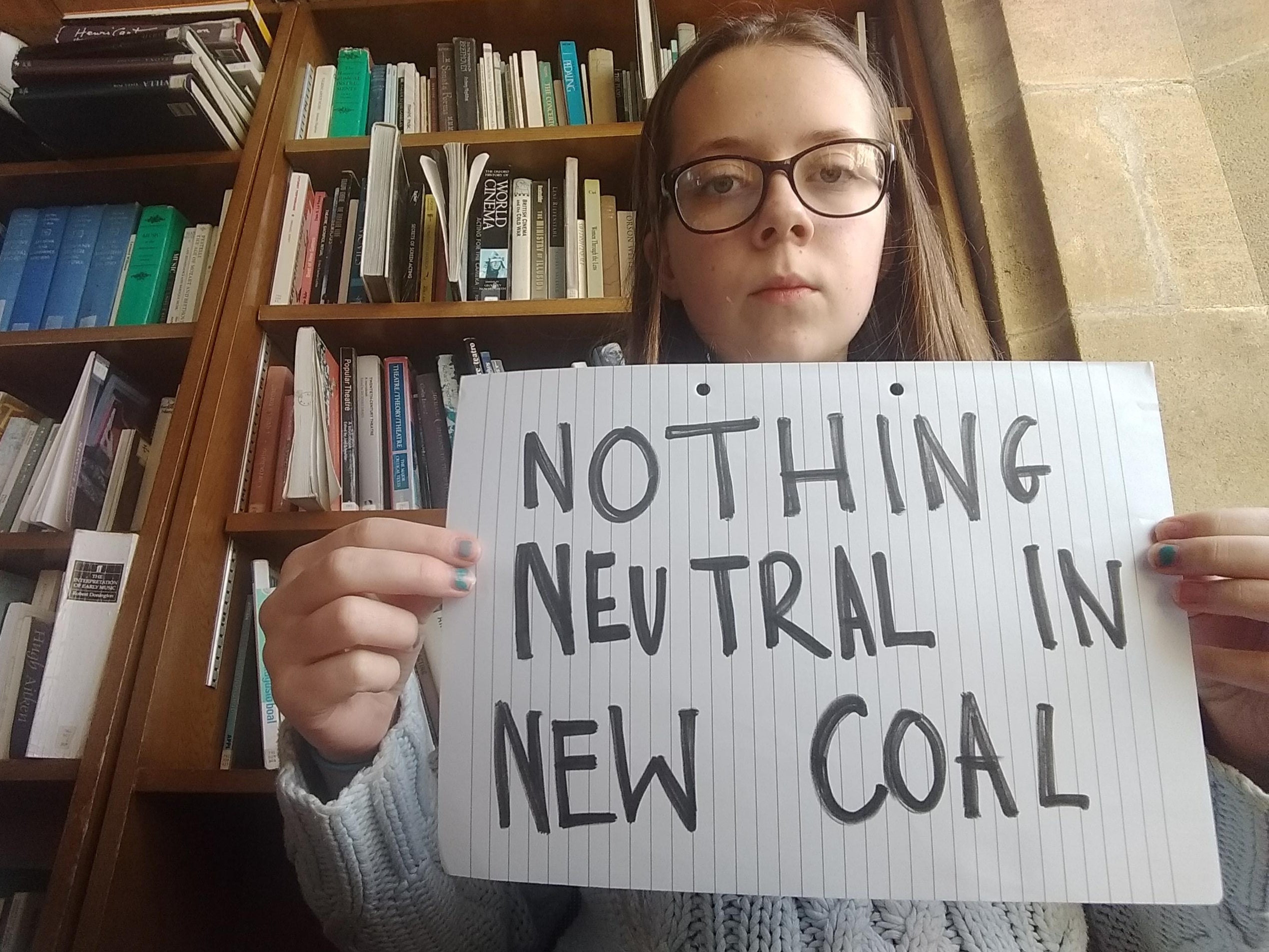 Isabella Bridgman, 16, who lives in Cumbria, took part in the digital protest against the mine