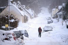 UK weather: Snow and ice to continue as Storm Darcy causes travel disruption