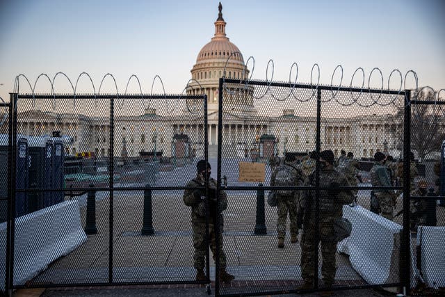 The US Capitol has been on high alert since the 6 January insurrection for which Donald Trump stands impeachment trial.