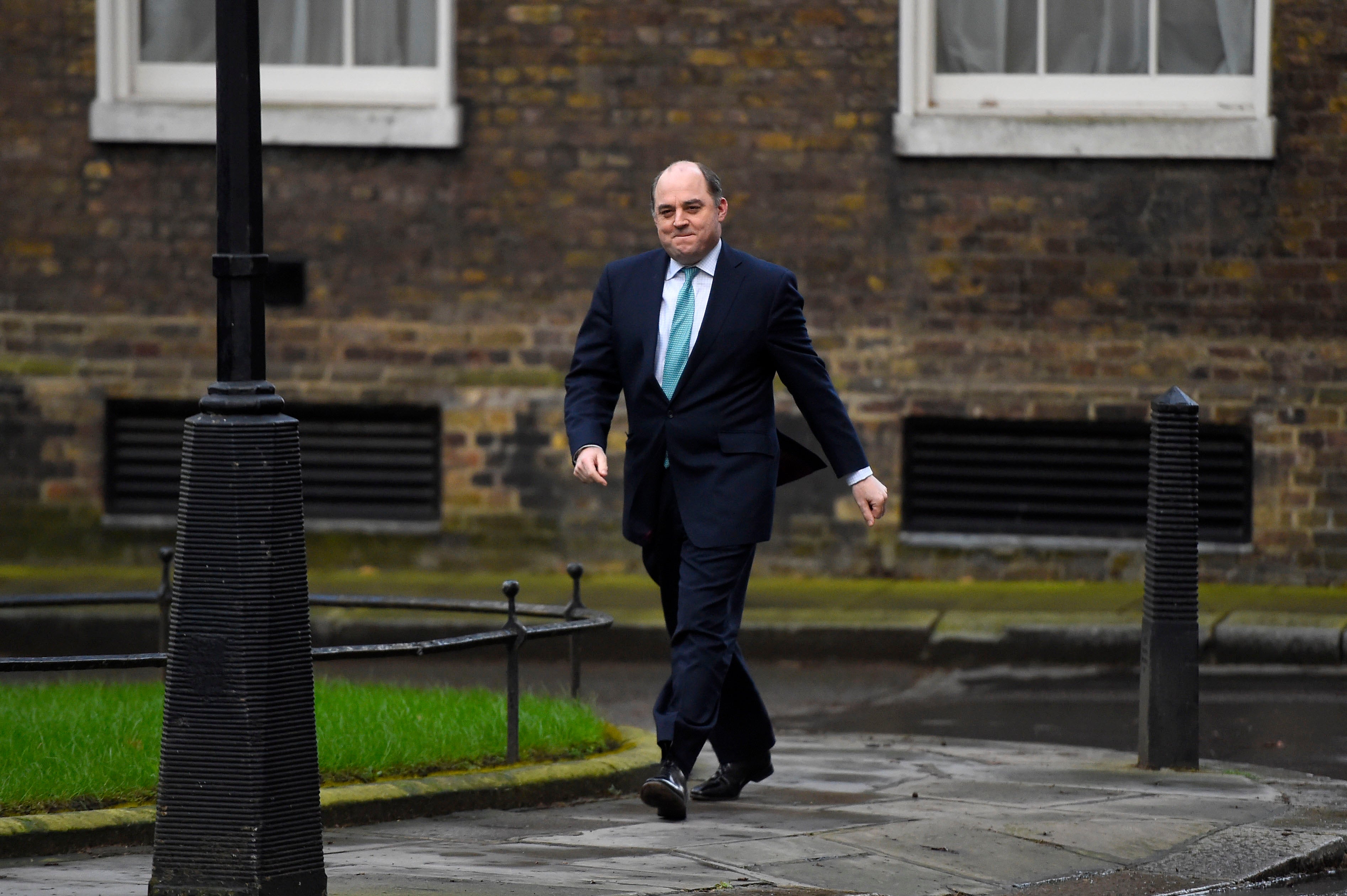 Defence Secretary Ben Wallace arrives at 10 Downing Street