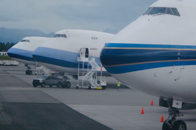 Heavy lifting: Boeing 747 freighters at Ted Stevens airport, Anchorage, Alaska