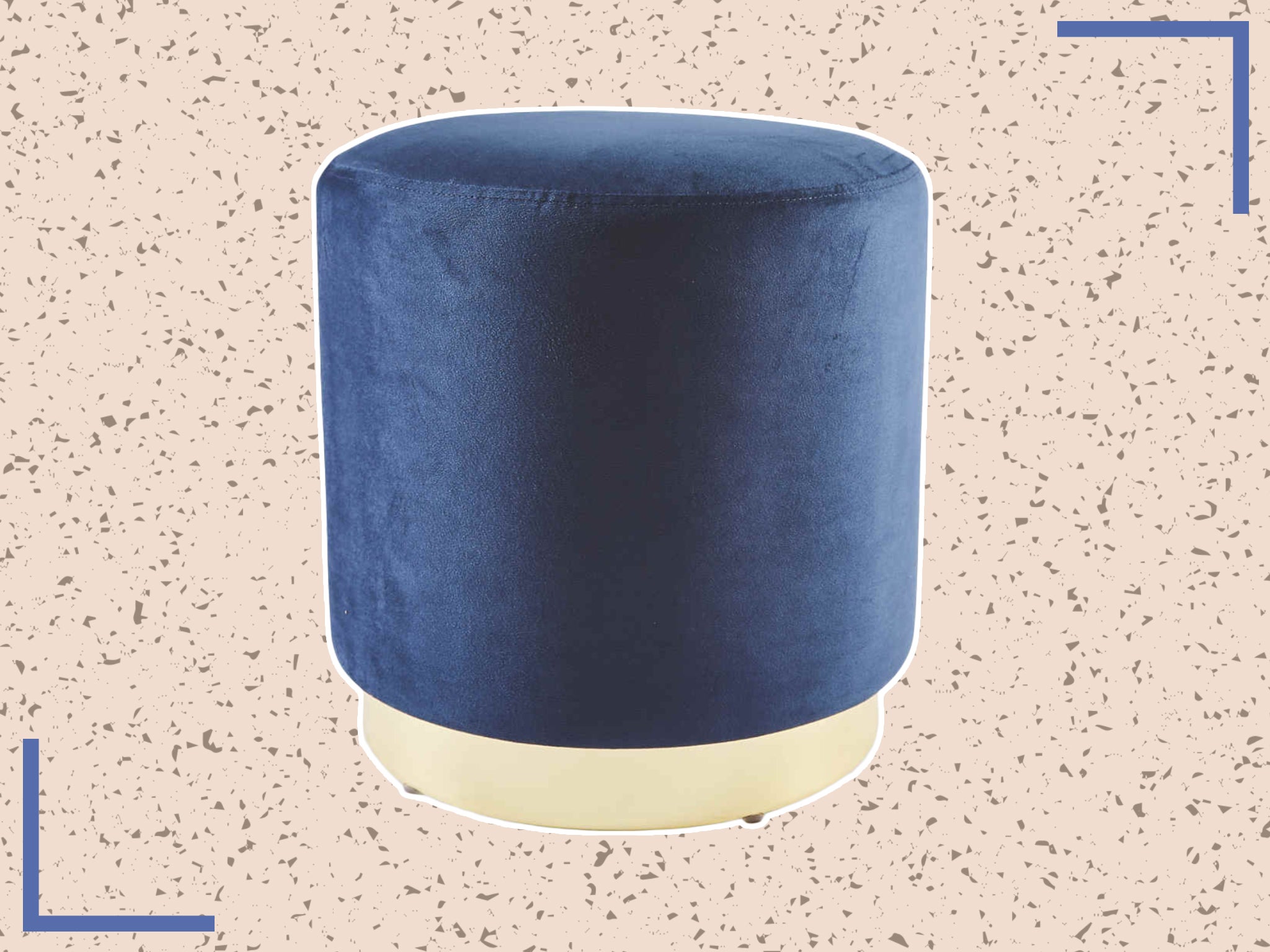 Give your living room a refresh with this pouffe that looks designer