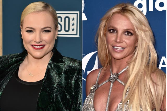 <p>Meghan McCain voices support for Britney Spears and blasts Justin Timberlake</p>