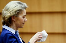 Covid: European ‘mistakes were made’ over EU-UK vaccine row, Ursula von der Leyen admits