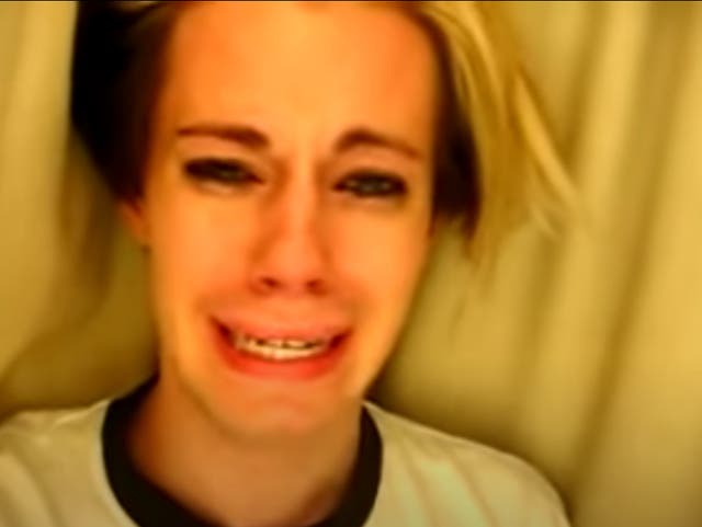 Chris Crocker in his 2007 video Leave Britney Alone