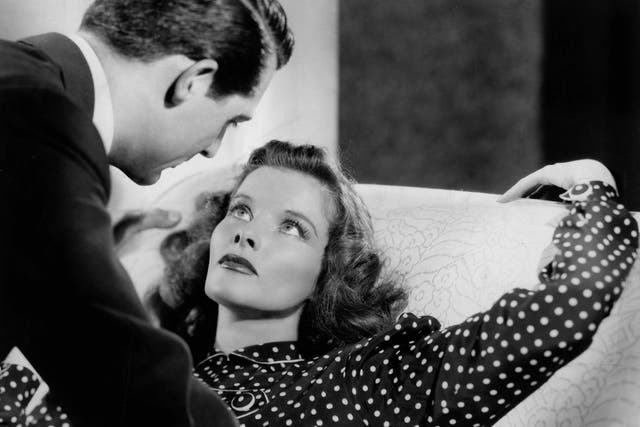 <p>Cary Grant and Katharine Hepburn in ‘Bringing Up Baby’ in 1938</p>