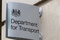 Anti-HS2 protesters throw pink paint at Department for Transport building