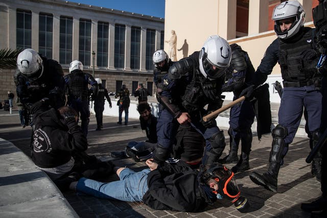 APTOPIX Greece Students Protest