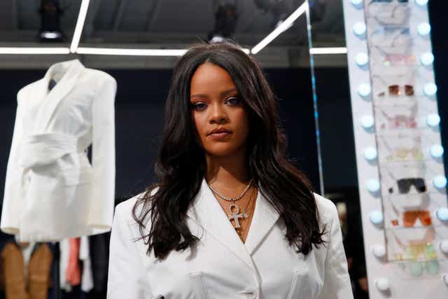 <p>File image: Rihanna at a Fenty pop up store in Paris</p>