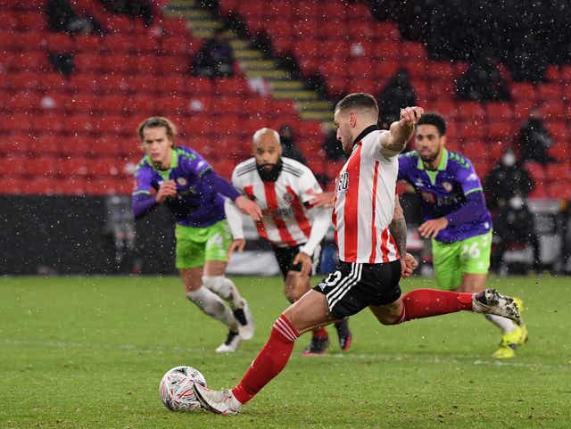 Billy Sharp nets from the spot to settle the fifth-round tie