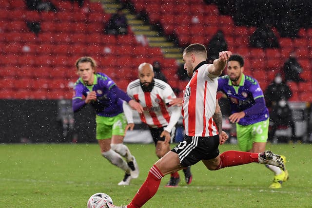 Billy Sharp nets from the spot to settle the fifth-round tie