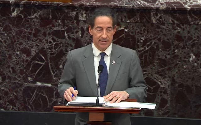 Lead impeachment manager Jamie Raskin simply had to connect the dots on Wednesday of Donald Trump’s own statements to make his most persuasive argument for impeachment.