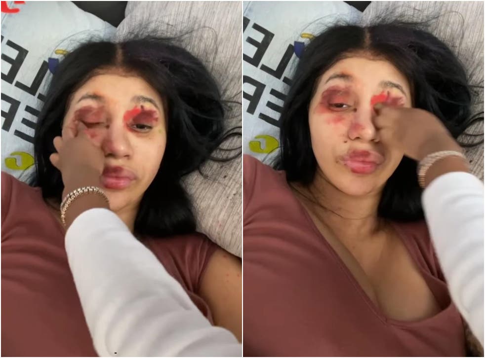 Cardi B Lets Two Year Old Daughter Kulture Give Her A Makeover The Independent