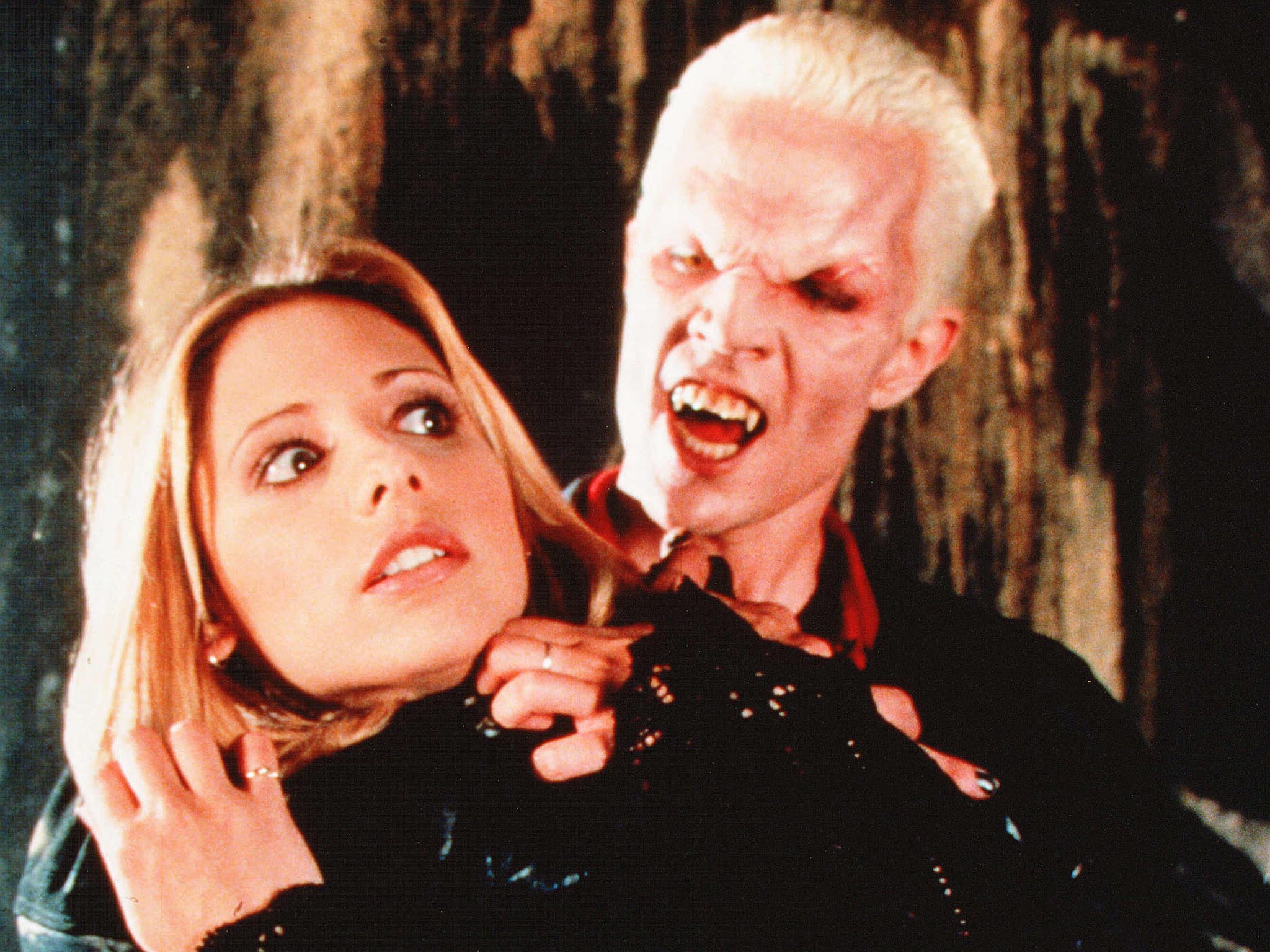 Sarah Michelle Gellar and James Marsters in Buffy the Vampire Slayer