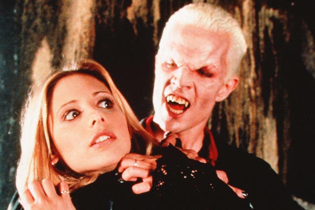 Sarah Michelle Gellar and James Marsters in Buffy the Vampire Slayer
