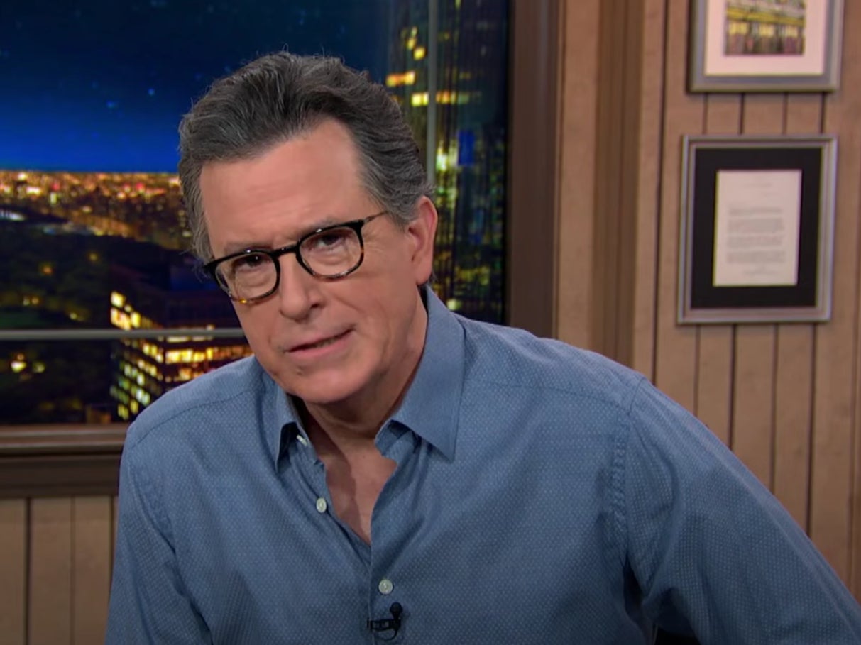 Stephen Colbert on his Late Show