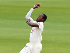 Jofra Archer out of England’s second Test against India with injury