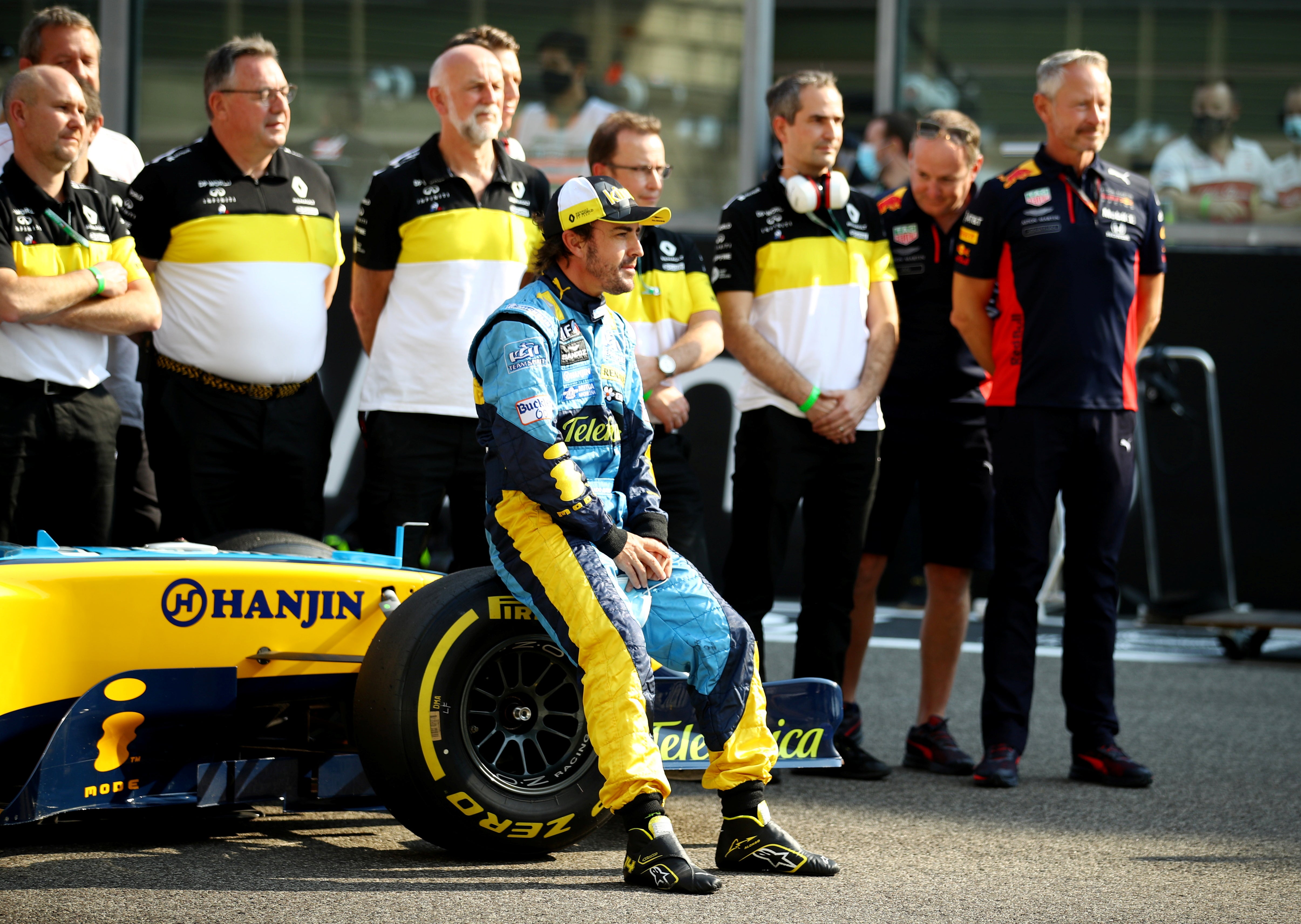 Fernando Alonso pictured on his return to Renault (Alpine)