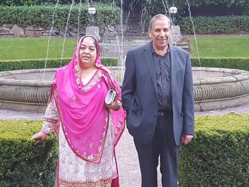 Nargis Begum and her husband Mohammed Bashir