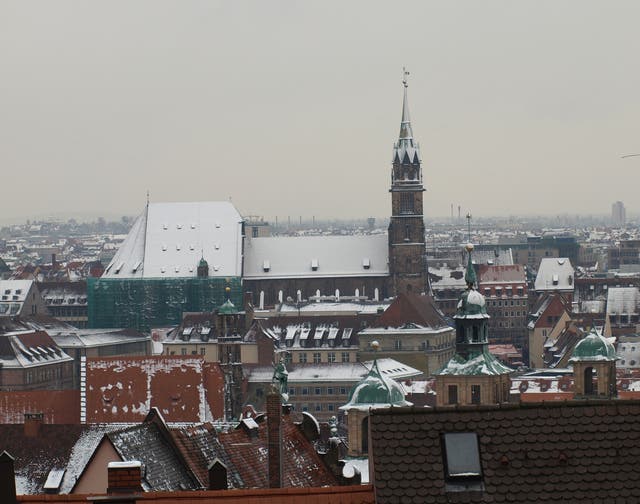 <p>Mercury expected to drop to -16C in Nuremberg overnight on Friday</p>