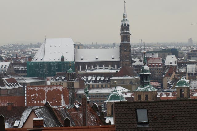 <p>Mercury expected to drop to -16C in Nuremberg overnight on Friday</p>