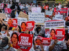 Myanmar coup: UN Human Rights Council holds urgent session as UK and EU call for release of Suu Kyi