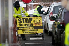 Covid: R rate of infection falls below 1 for first time since July with slight weekly decrease