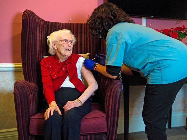 Most care-home residents have had a vaccine before Monday’s deadline for everyone over 70 to have had one