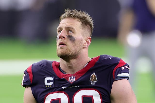 <p>JJ Watt during his days with the Houston Texans.  </p>