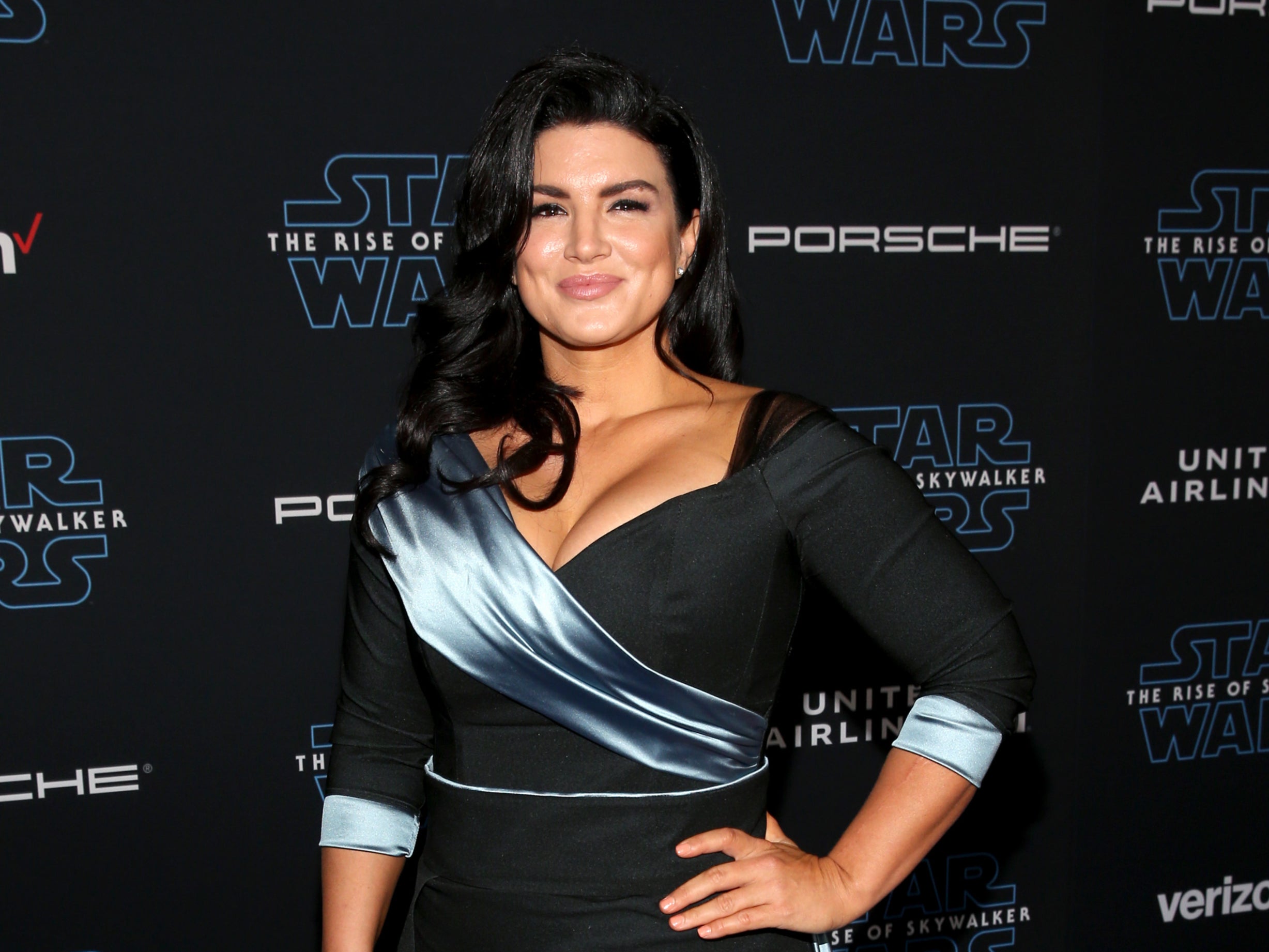 Gina Carano at the premiere of Star Wars: The Rise of Skywalker on 16 December 2019 in Hollywood, California